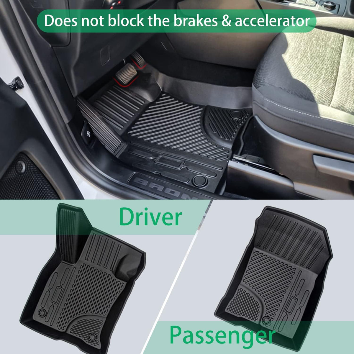 All Weather Floor Liners Interior Carpet Floor Protection Mats Cargo Liner L69894