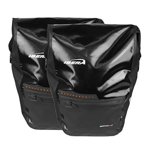 Black Waterproof Bicycle Panniers (Pair) K225