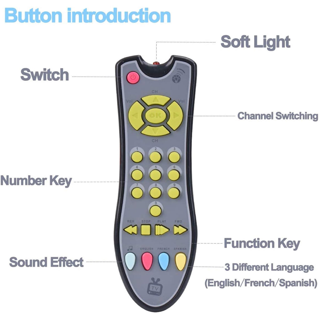 Baby Music Remote Control Toy with Lights P34776