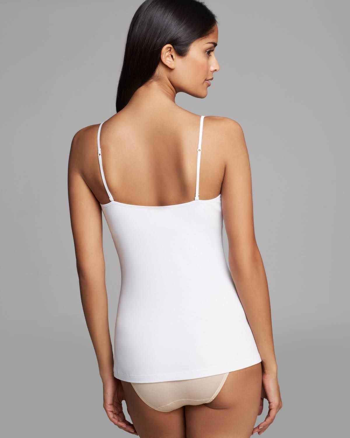 White Long Camisole C6740