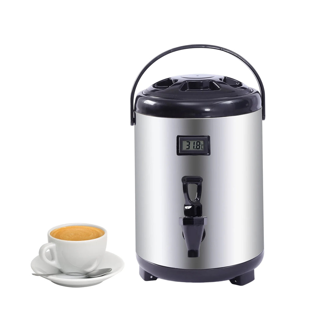 8L Stainless Steel Insulated Beverage Dispenser with Spigot O4266