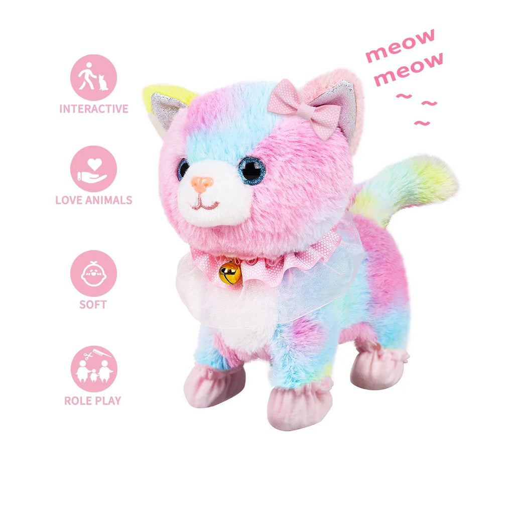 Interactive Plush Pet Cat with Remote Control Leash M869