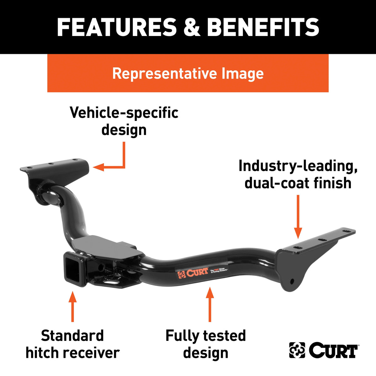 Class 3 Trailer Hitch with installation hardware J932654