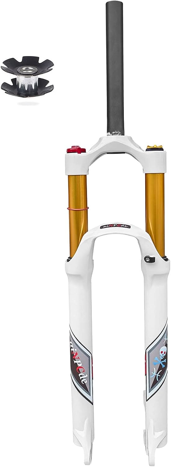 White MTB Bicycle Suspension Fork M4293