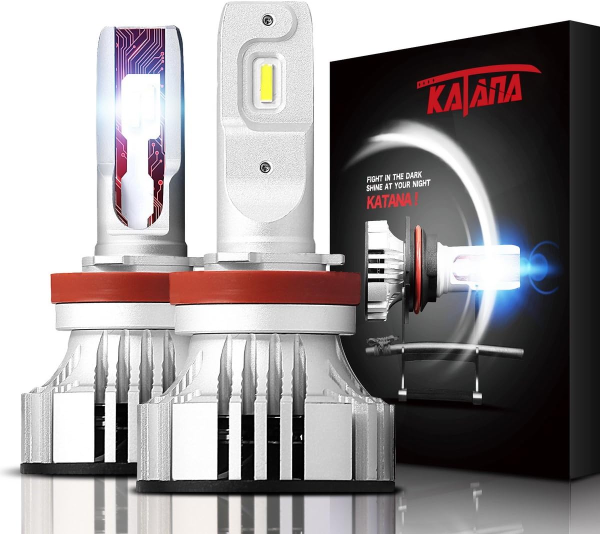 12000LM 72W 6500K LED Bulbs Conversion Kit, Pack of 2 W80225