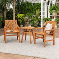 3-Pc. Patio Acacia Chat Set P140