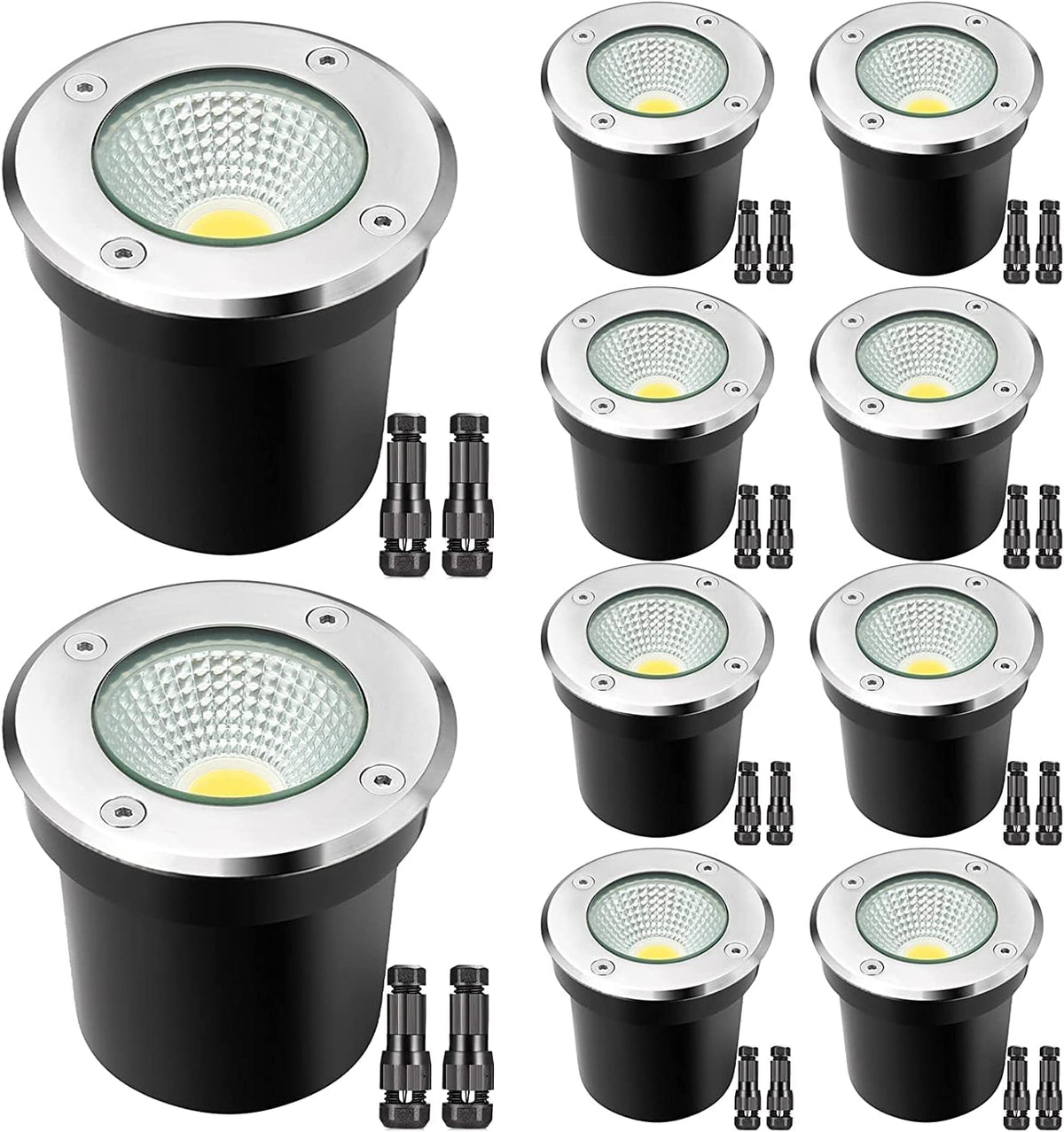 12W Warm White LED Well Light 10 Pack Y4103