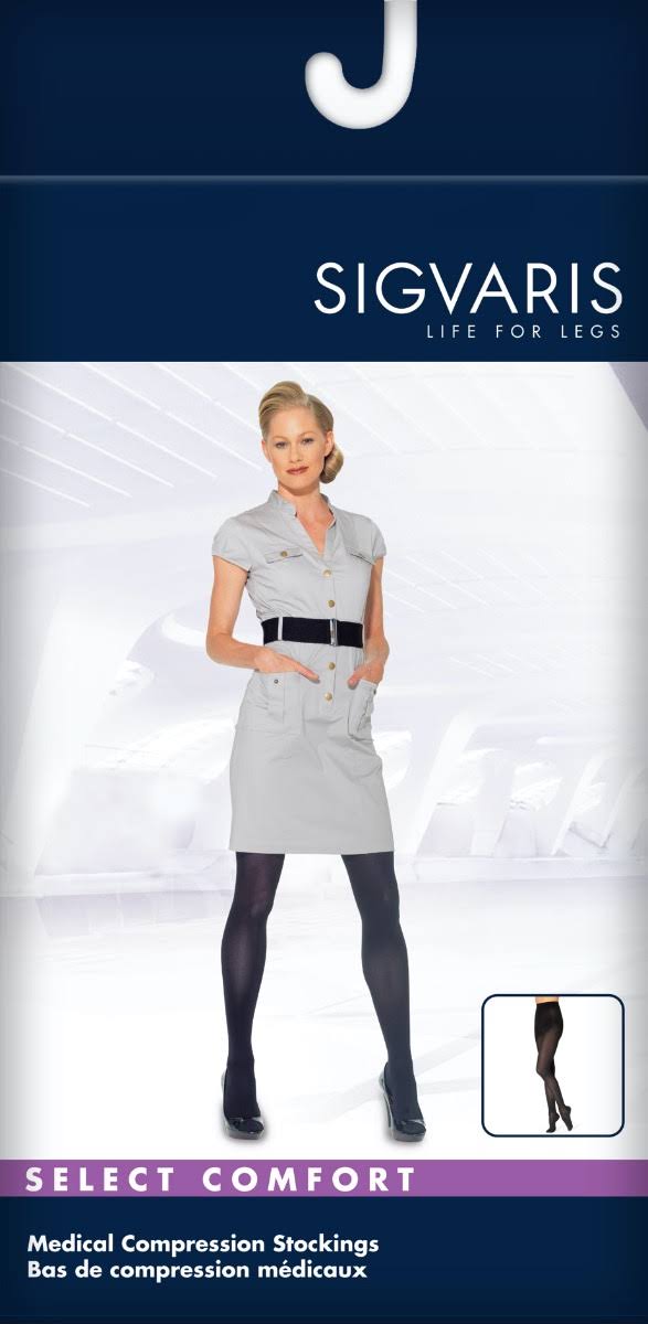 20-30 mmHg Select Comfort Pantyhose Black E519