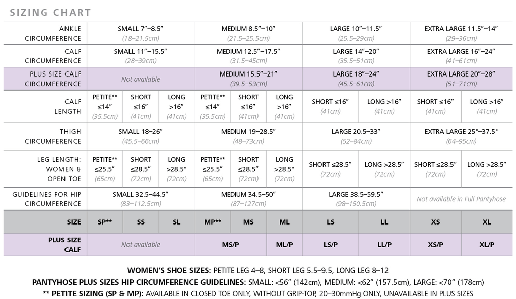 20-30 mmHg Select Comfort Pantyhose Black E519
