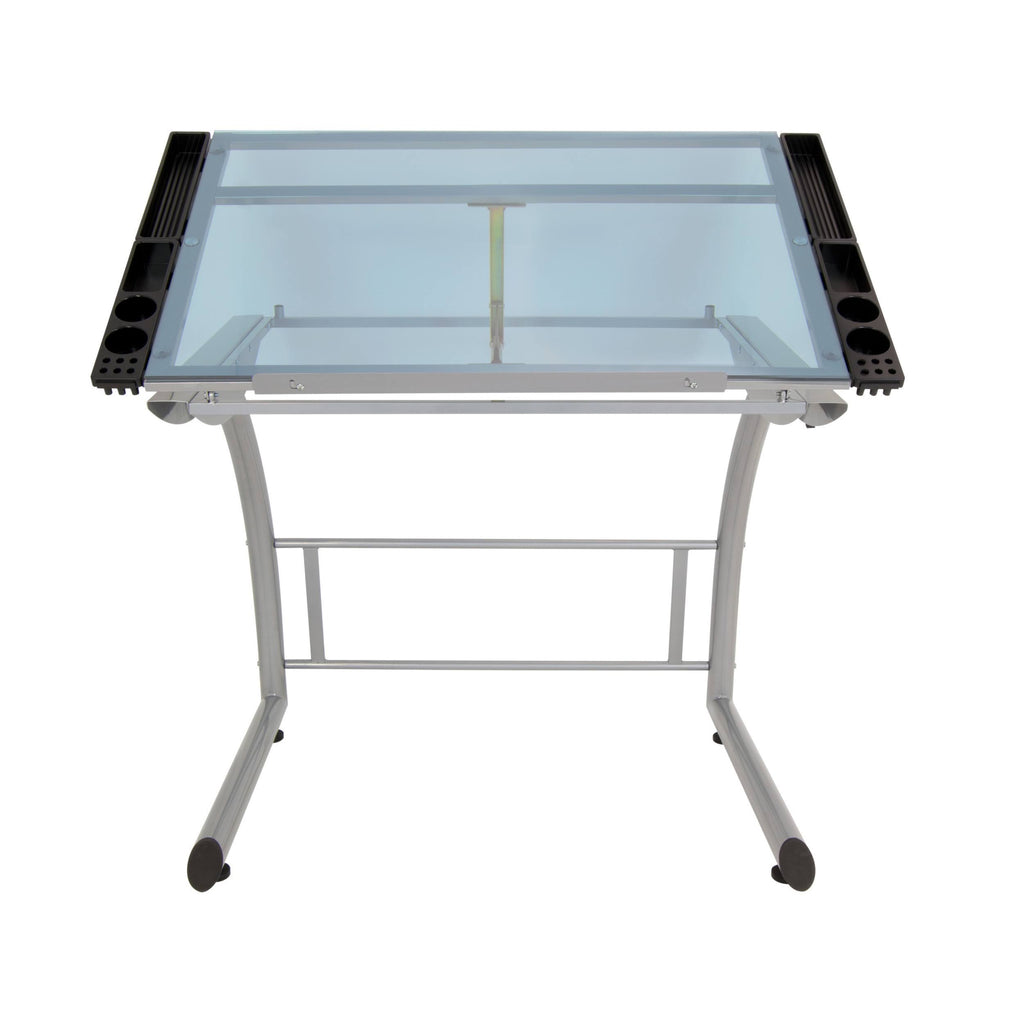 Triflex Drawing Table, Silver/Blue A3124
