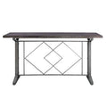Salvaged Brown & Black Counter Height Table Q607092