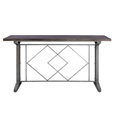 Salvaged Brown & Black Counter Height Table Q607092