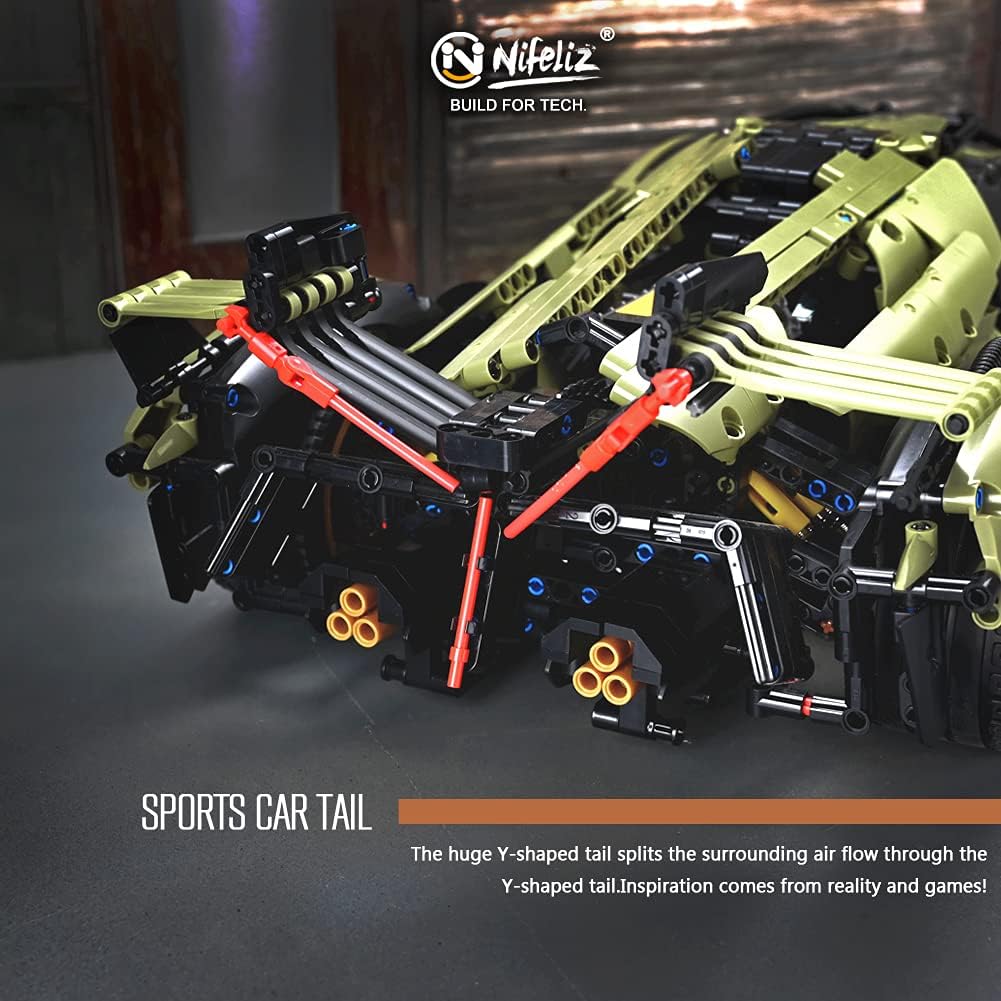 1:8 Scale Sports Car Building Blocks Model (2527 Pcs) P786161