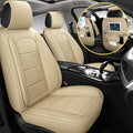 Grey Leather Full Set Car Seat Covers W757335