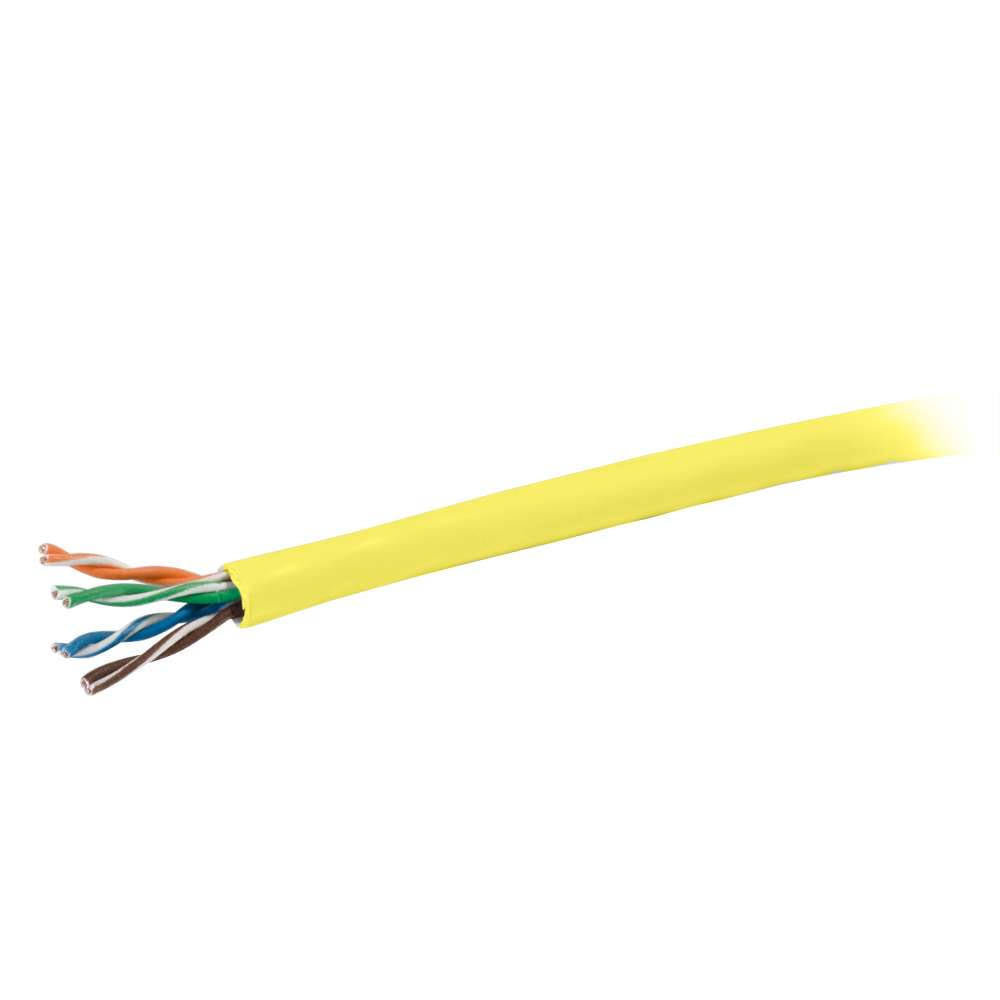 Bulk Cable CAT 5e UTP 1000 ft Yellow X7361