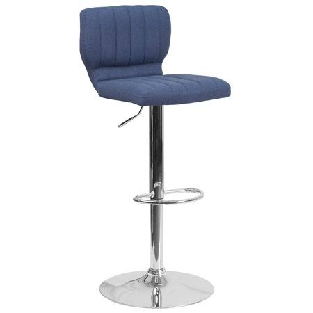 Blue Adjustable Height Barstool with Chrome Base N520231