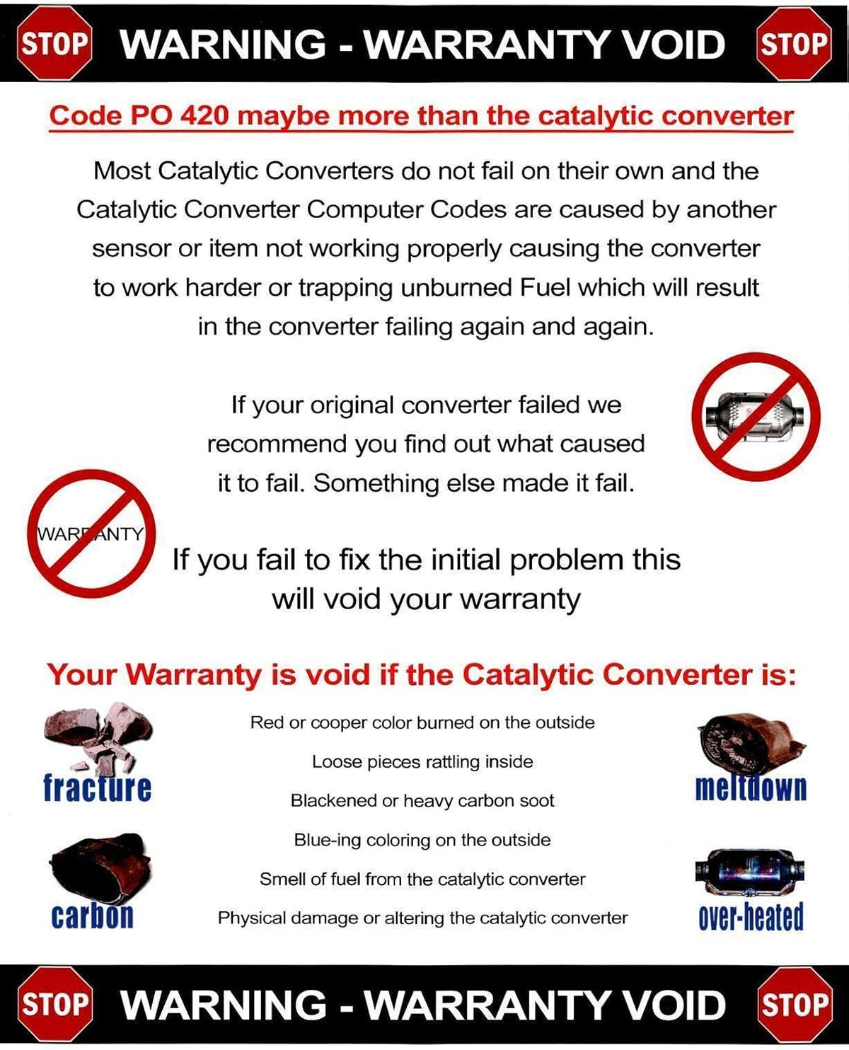 Front & Rear Manifold Catalytic Converter with Gaskets J3162