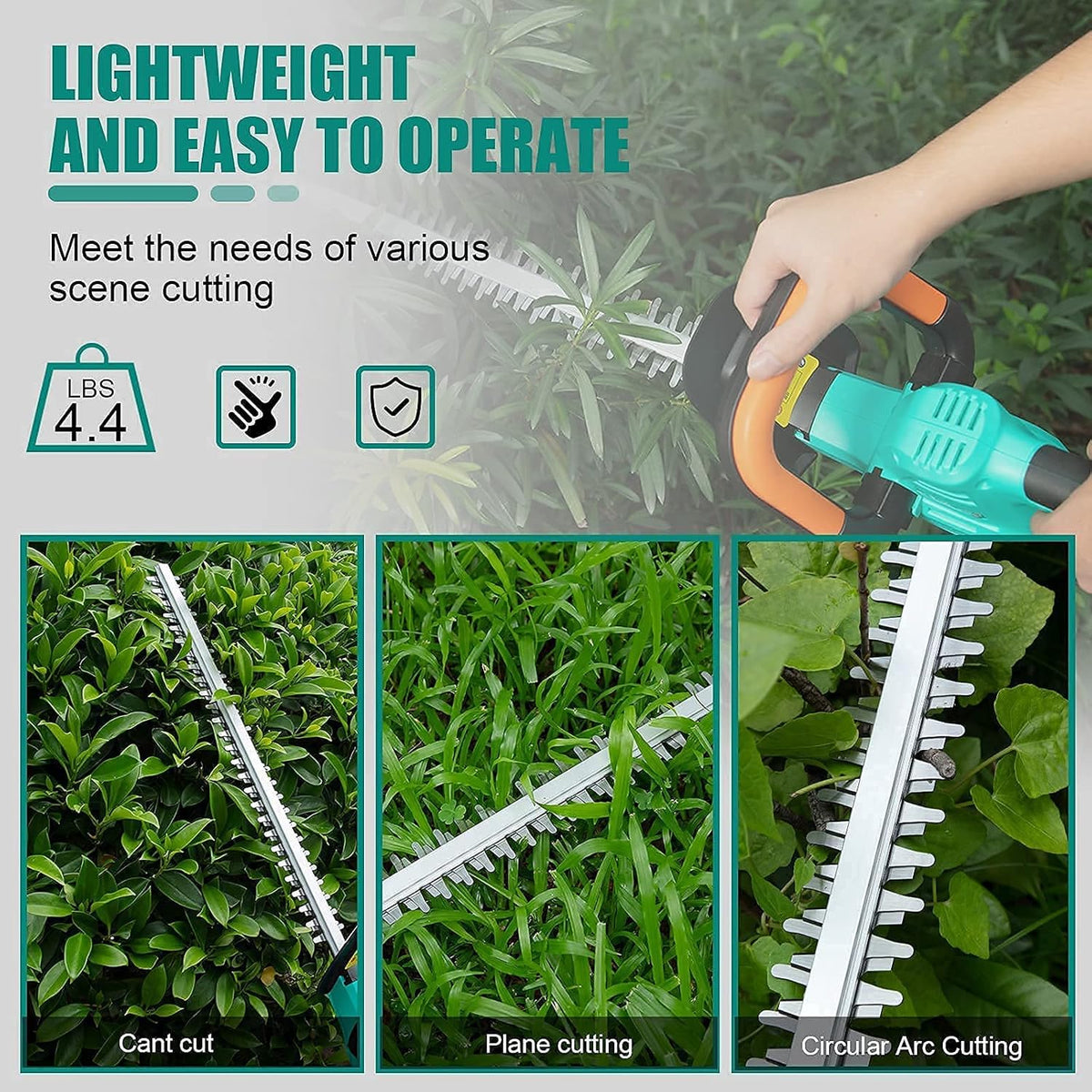 22'' Cordless Hedge Trimmer Kit, 2.0Ah Li Battery, Pack of 2 M824406