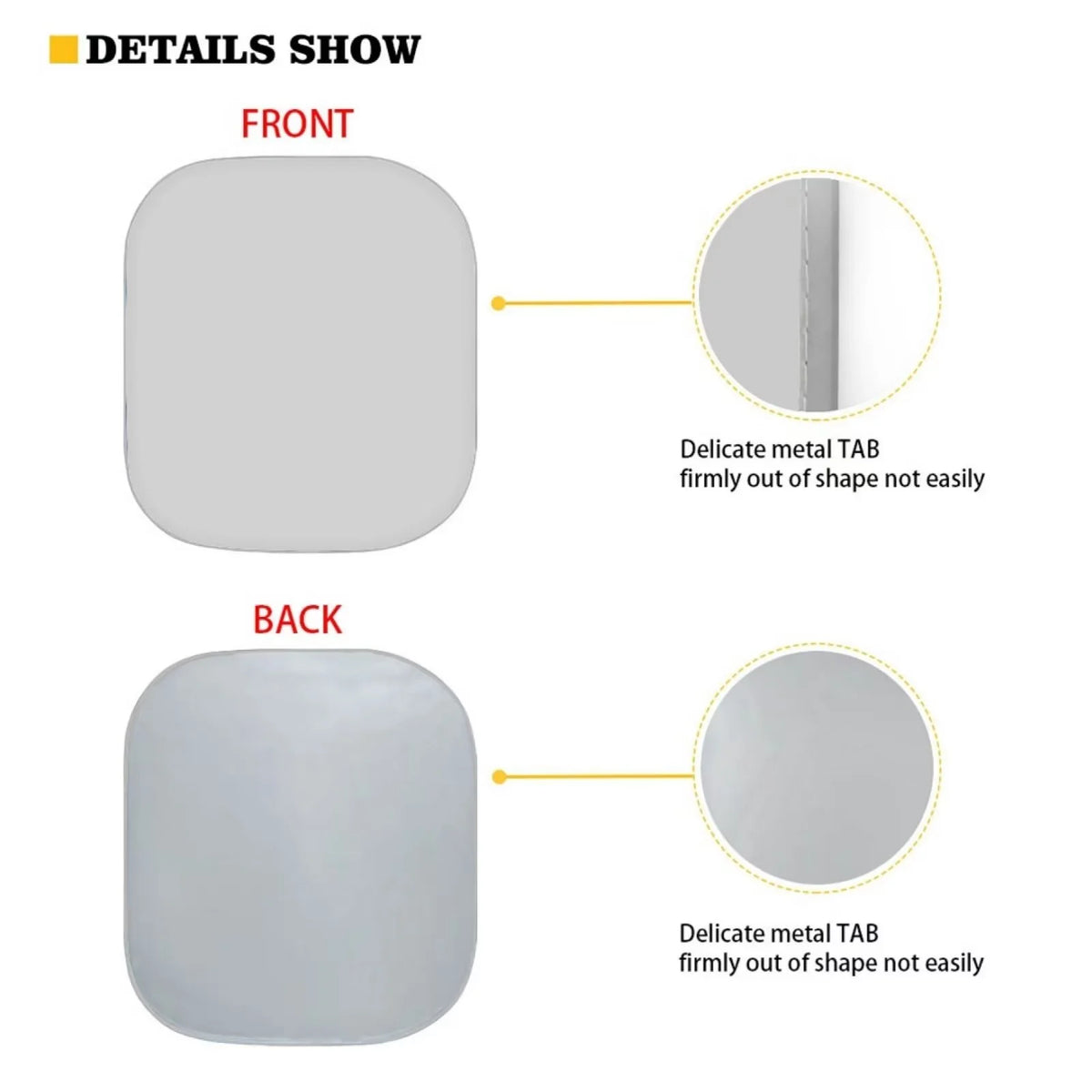 Sun Shade for Car Windshield 2 Pack Foldable Sun Reflector Z108