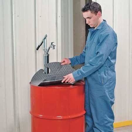 Gray Drum Top Absorb Pad, PK15 Y86958