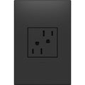 15A Tamper-Resistant Outlet with Wall Plate, Graphite, 12-Pack C214