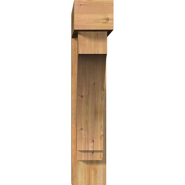 8x22W x 36x22D x 40x22H Imperial Block Rough Sawn Bracket w/ Offset Brace, Western Red Ceda W578265