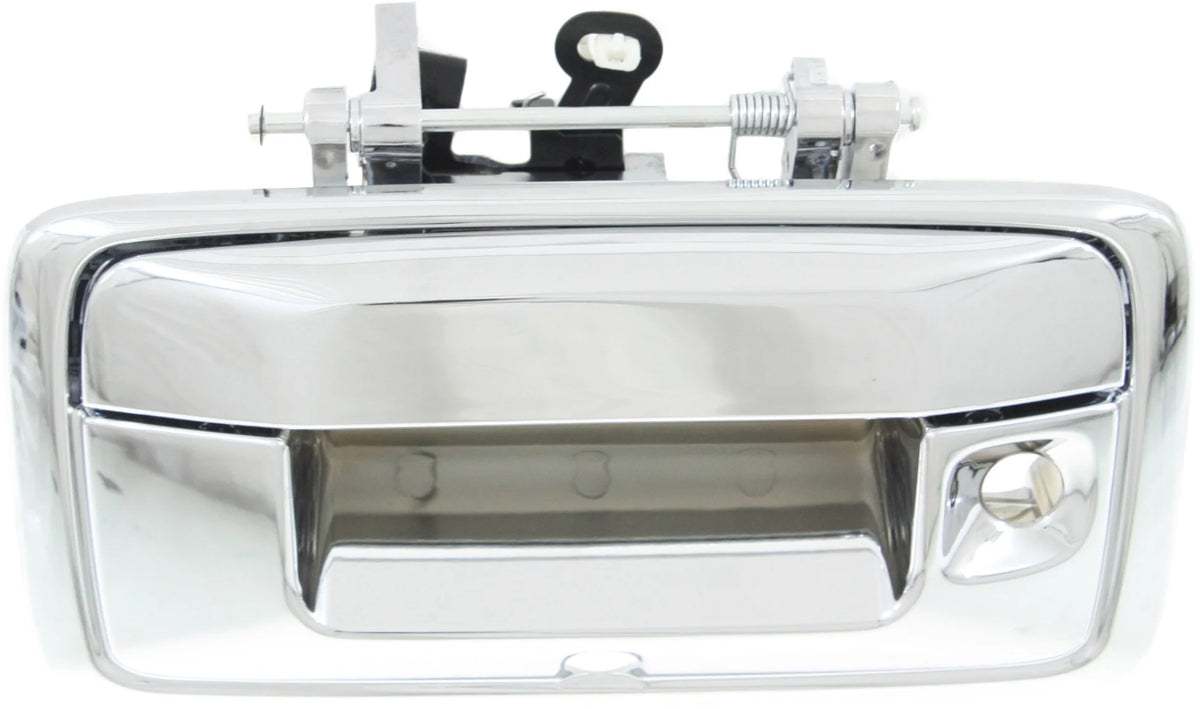 Chrome Tailgate Handle with Camera and Key Holes Q966