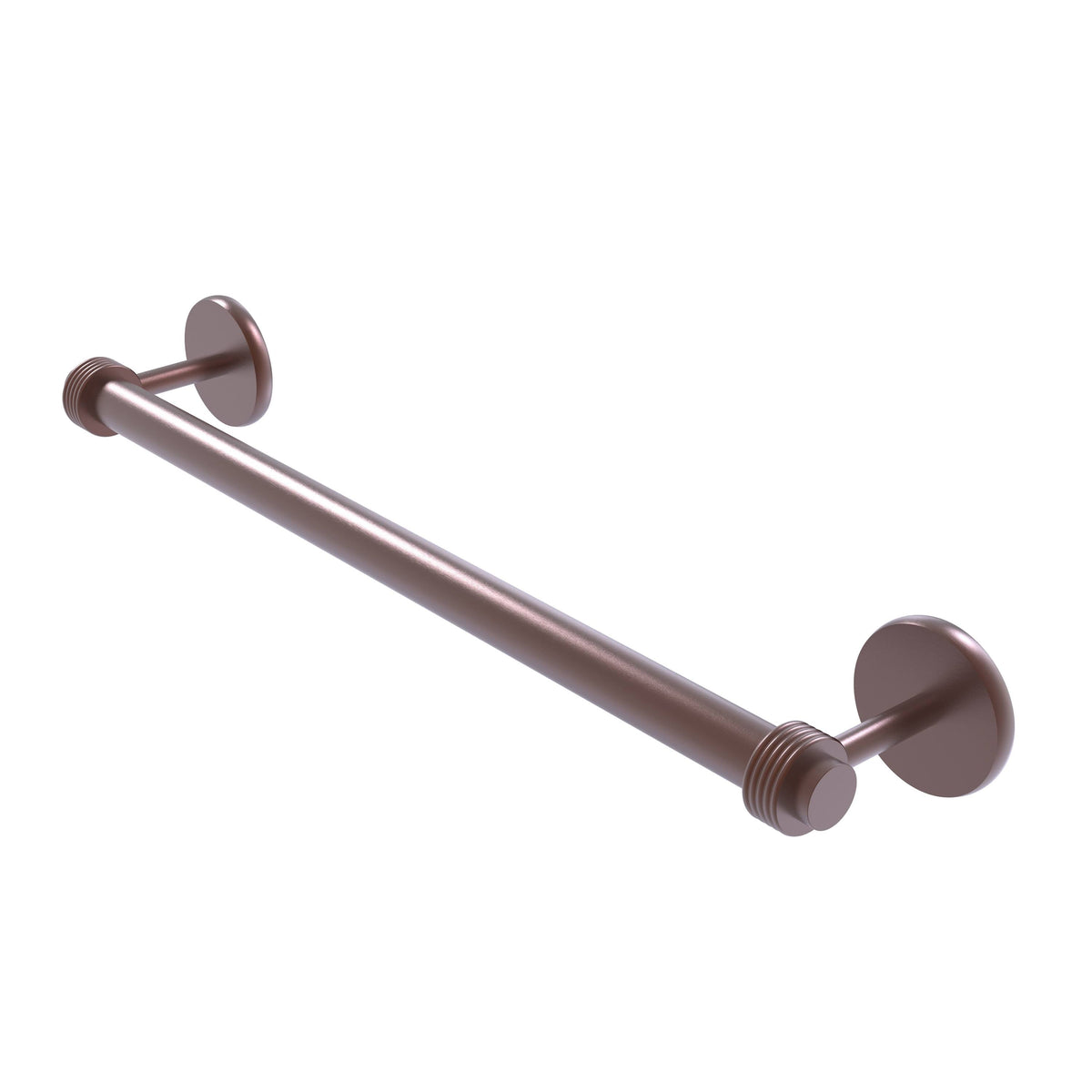 18 in. Towel Bar with Groovy Antique Copper F824