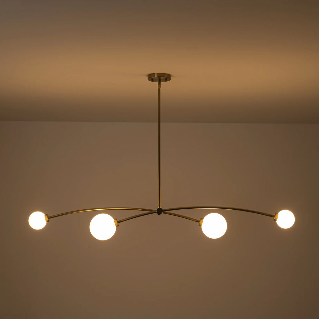 4-Light Sputnik Linear Globe Pendant C21065
