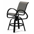 Textured Black Alloy Patio Bar Stool A4061