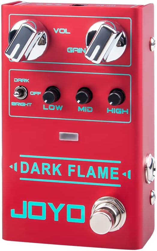 Modern Metal High Gain Distortion Guitar Effect Pedal Dark Flame R Series Distortion Pedal with Treble/Mid/Bass Knobs and Different Tone Style for Electric Guitar Pack of 2 R130