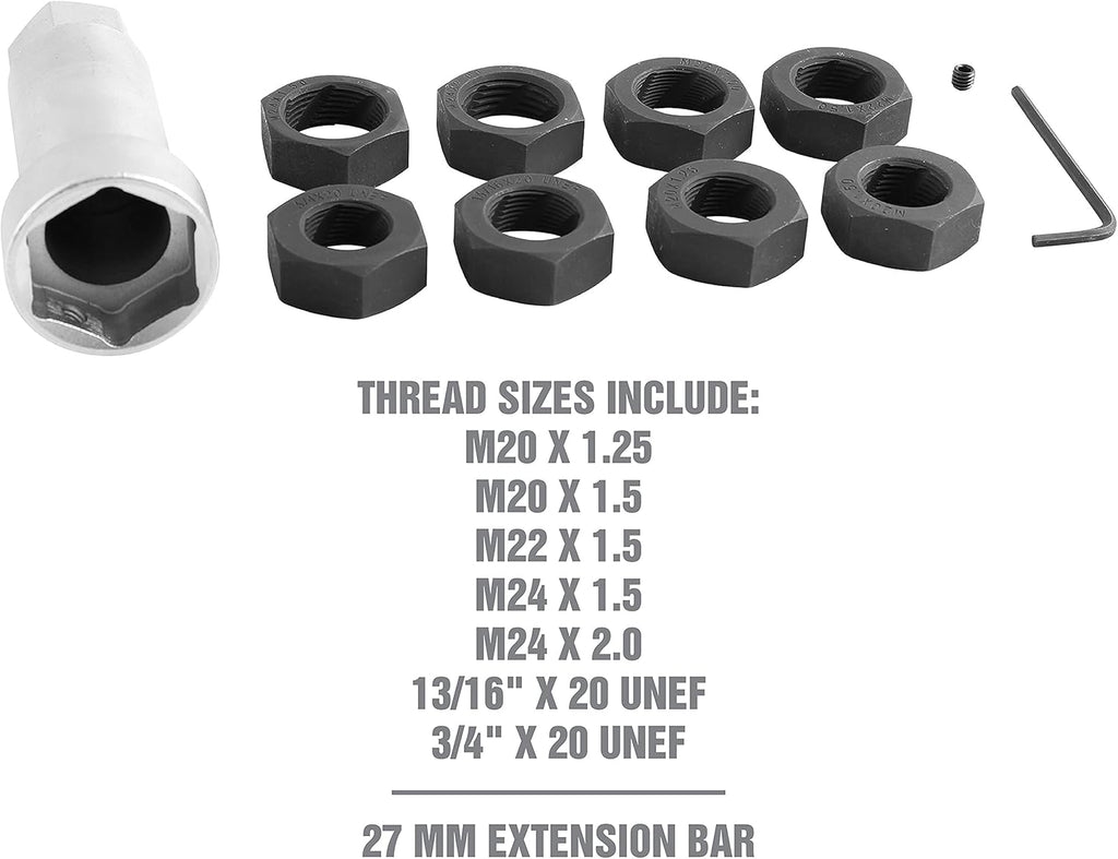 Axle Spindle Threading Set, Thread Chaser Set, Pack of 2 B207051