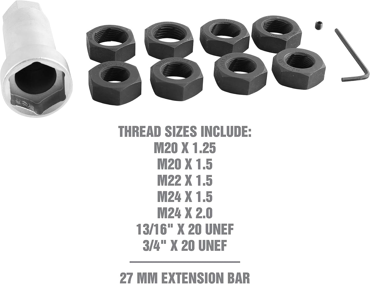 Axle Spindle Threading Set, Thread Chaser Set, Pack of 2 B207051