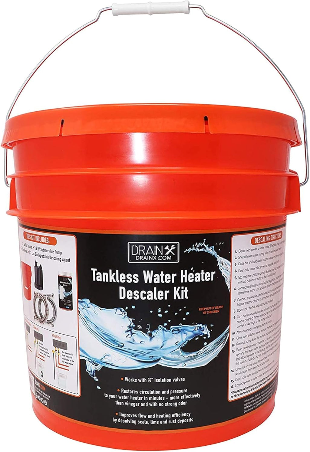 Tankless Water Heater Descaling Flush Kit K5201