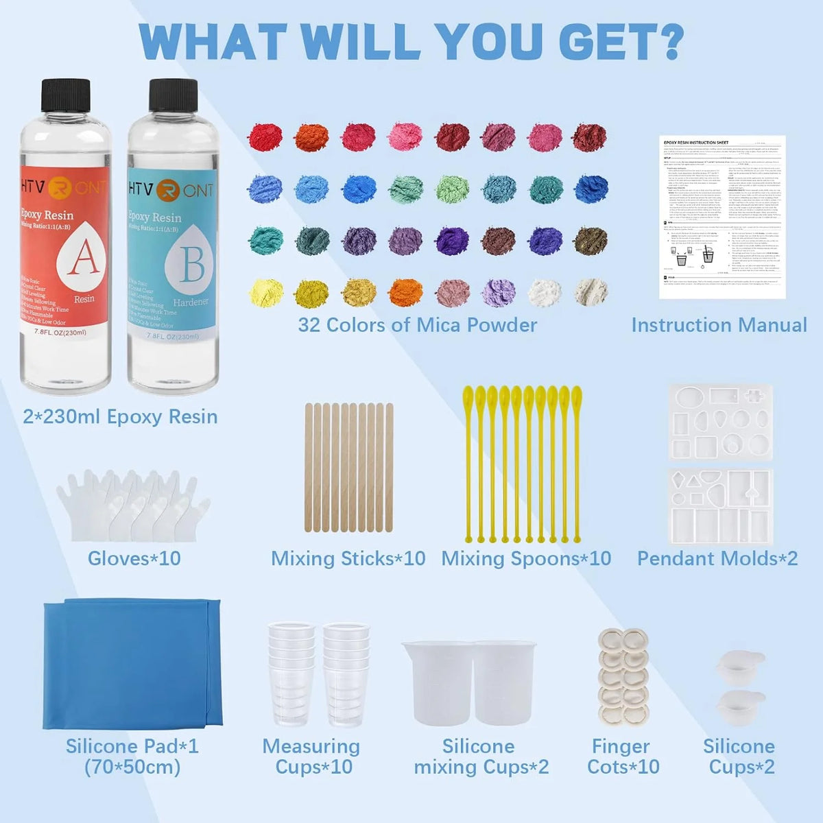 15.5 FL.OZ. Crystal Clear Epoxy Resin Kit G854