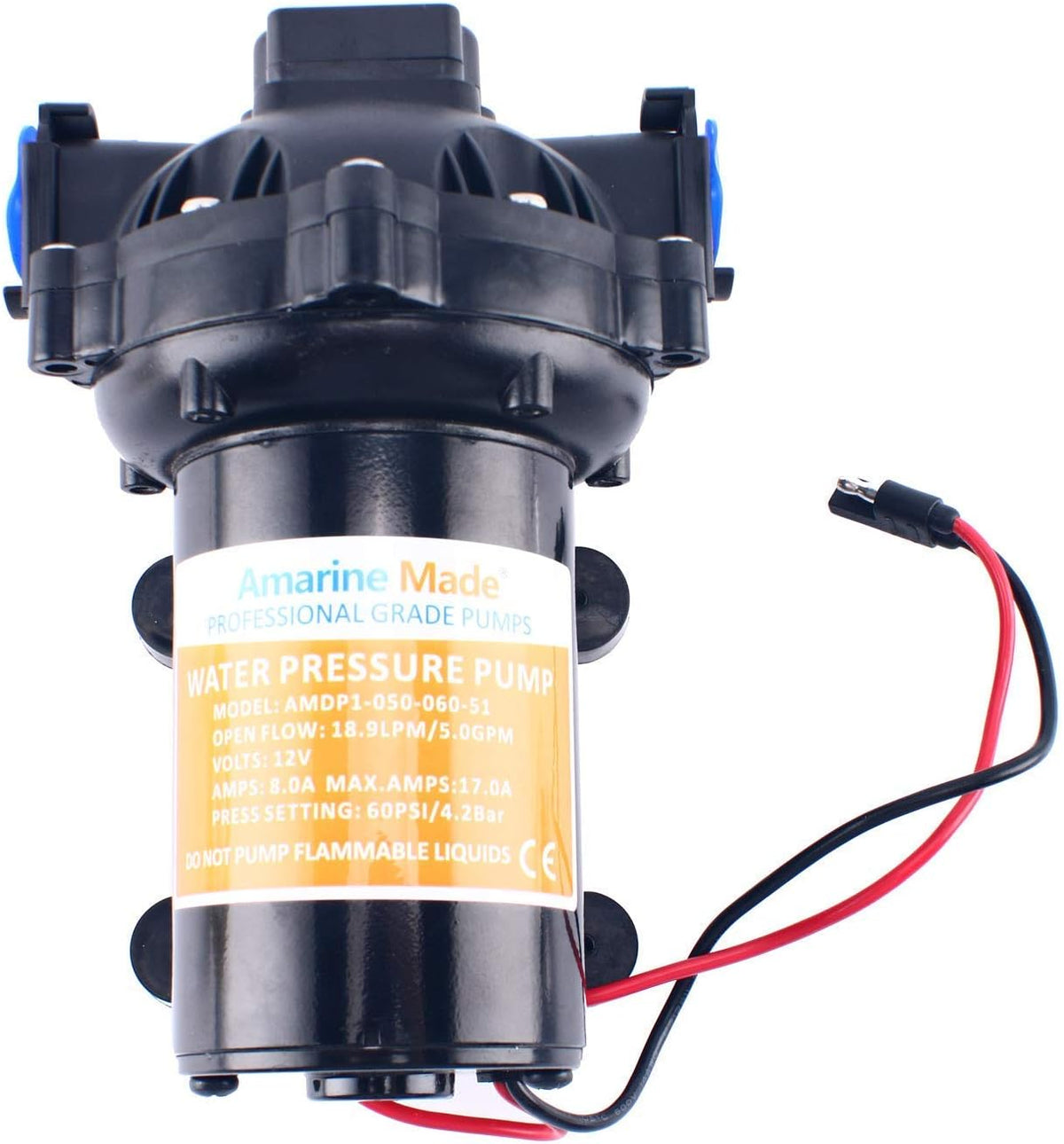 12v Water Pressure Diaphragm Pump 18.9 L/min 5.0 Gpm 60 Psi B216