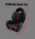 UTV Mini Bucket Seat with 4-Point Harness I4461