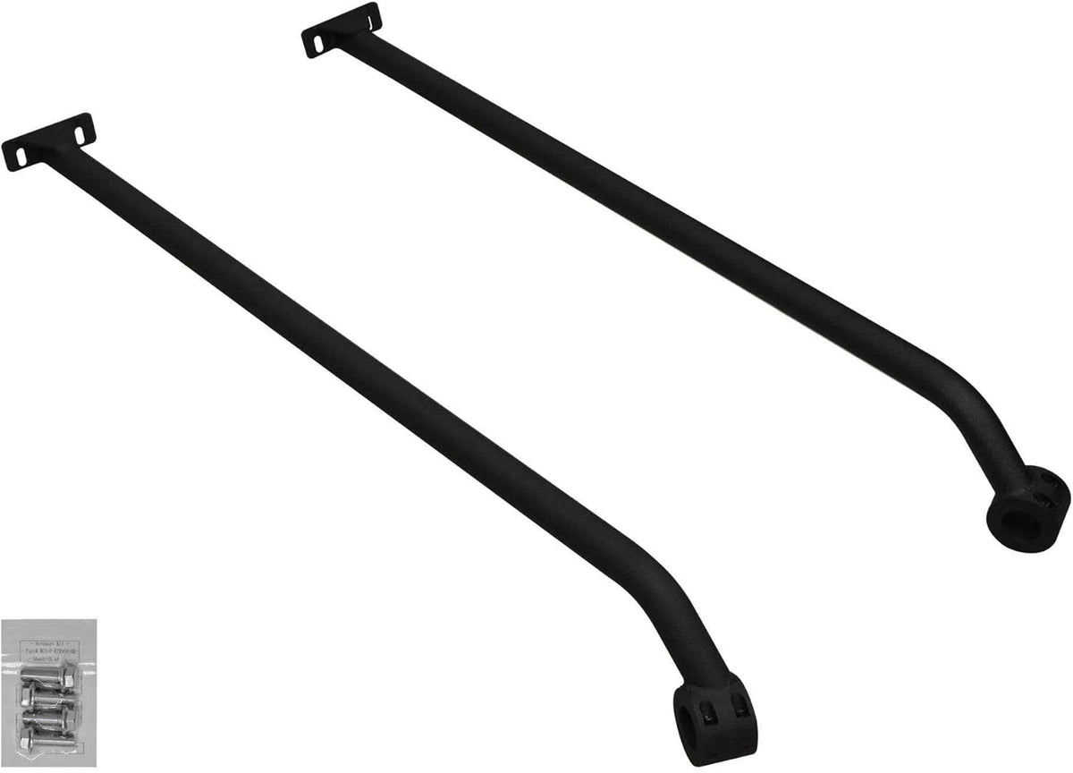 Heavy Duty Rear Roll Cage Support for Polaris RZR S 1000, Wrinkle Black S256