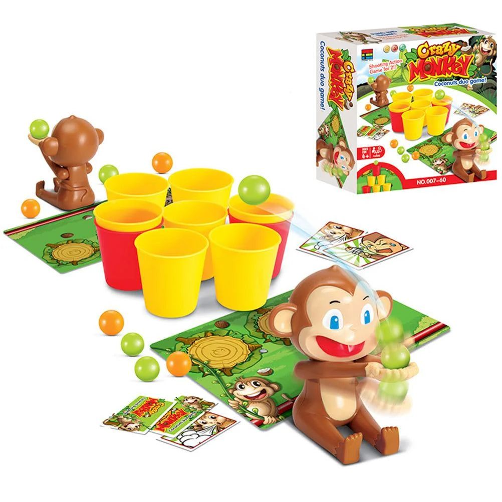 Funny Monkey Shooting Basket Toy Party Board Game U840566