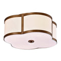 Antique Brass 4-Light Flush Mounted Ceiling Lamp X874293