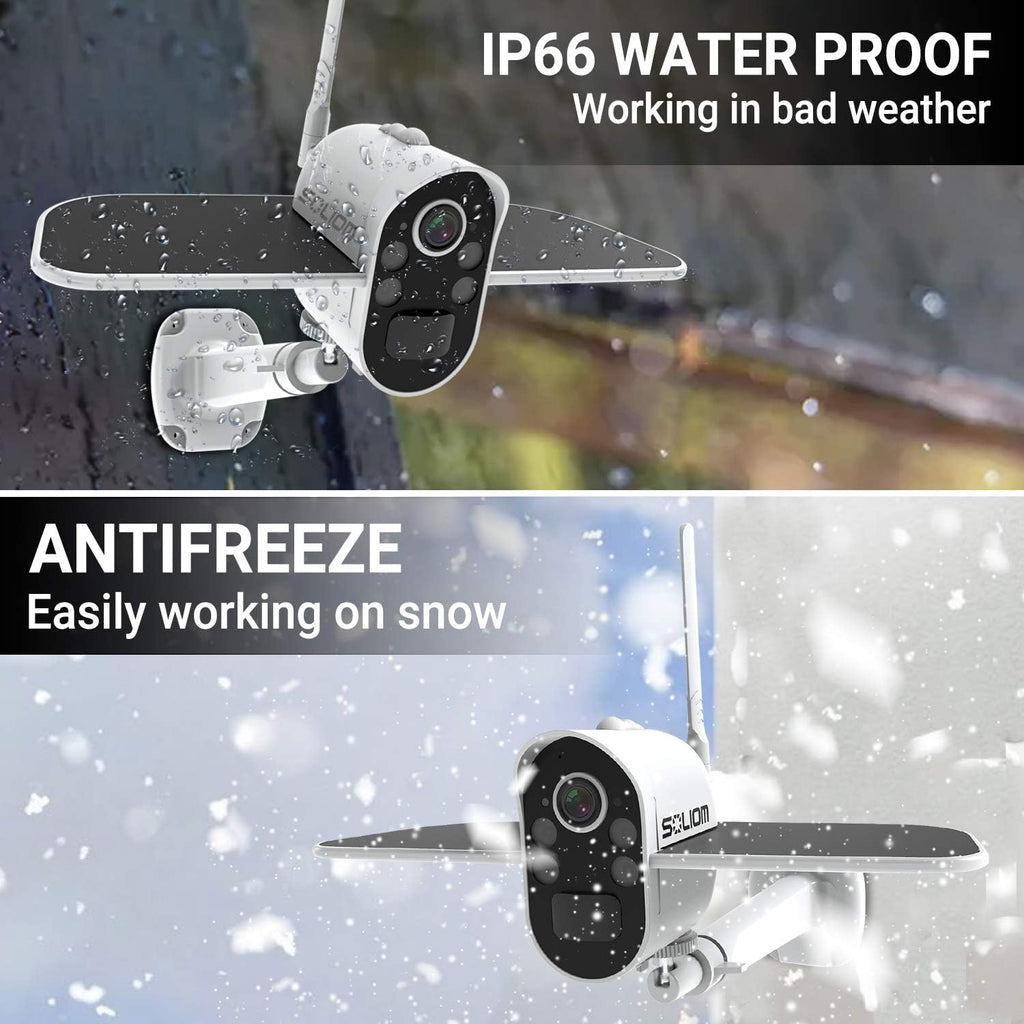 Wireless Outdoor Security Camera with Spotlight Color Night Vision and IP66 Waterproof H748700