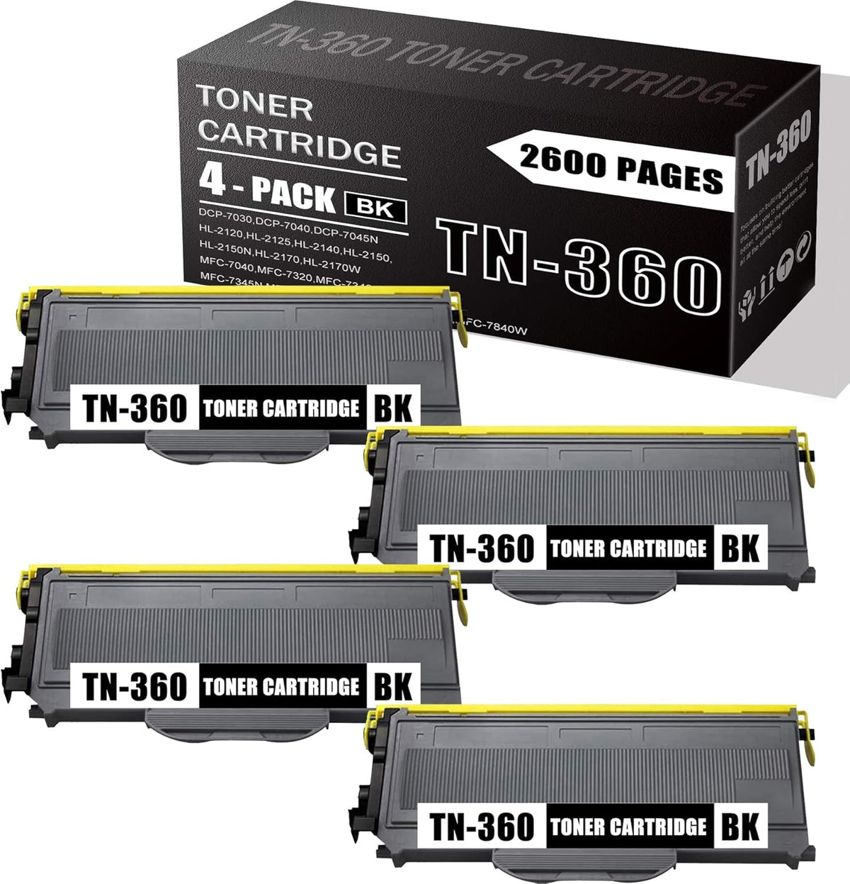 Black Toner Cartridge 4-Pack Y3642