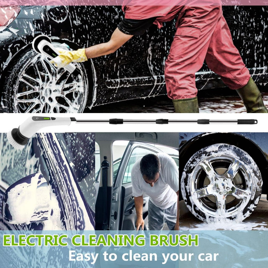 Electric Spin Scrubber Rechargeable Cordless 7 in 1 Handle Scrubber O836509