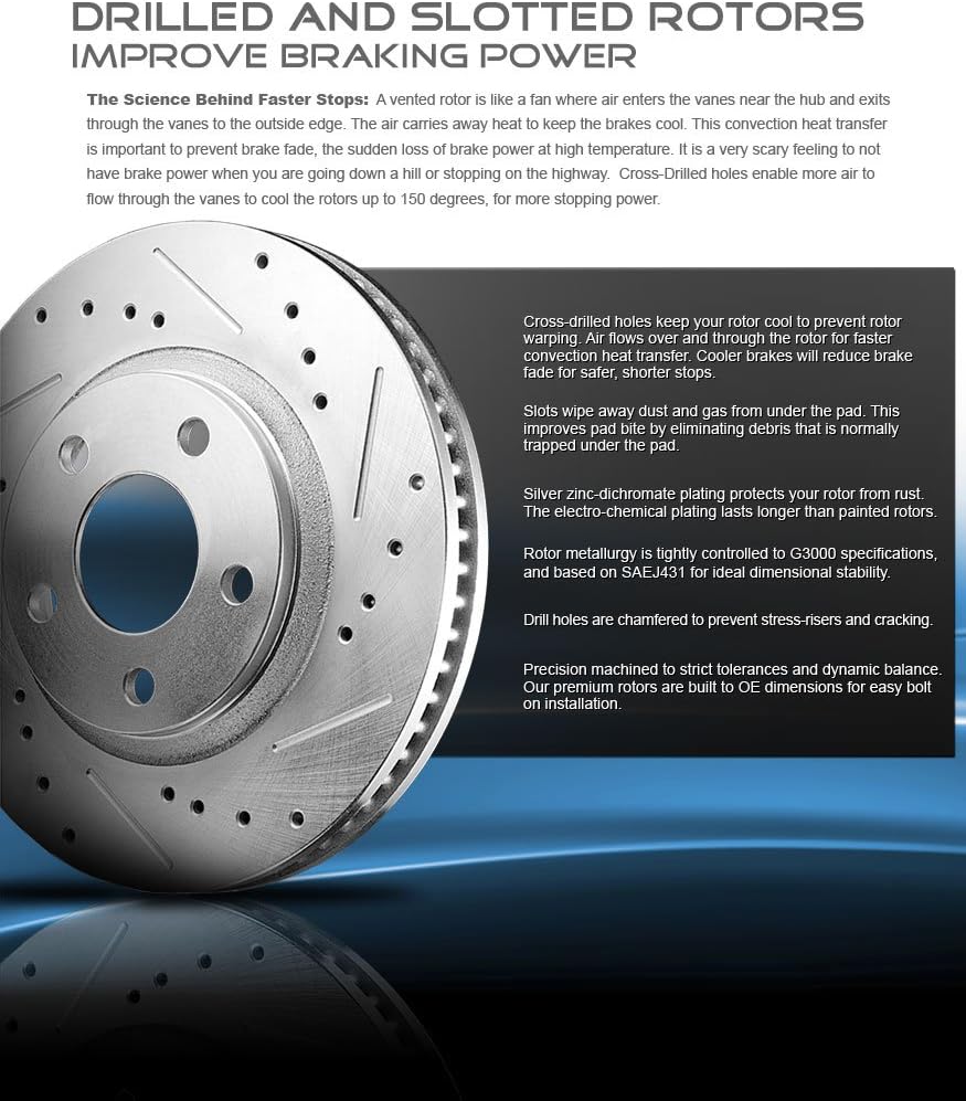 FRONT 328mm + REAR 309mm D/S 5 Lug Rotors G37573