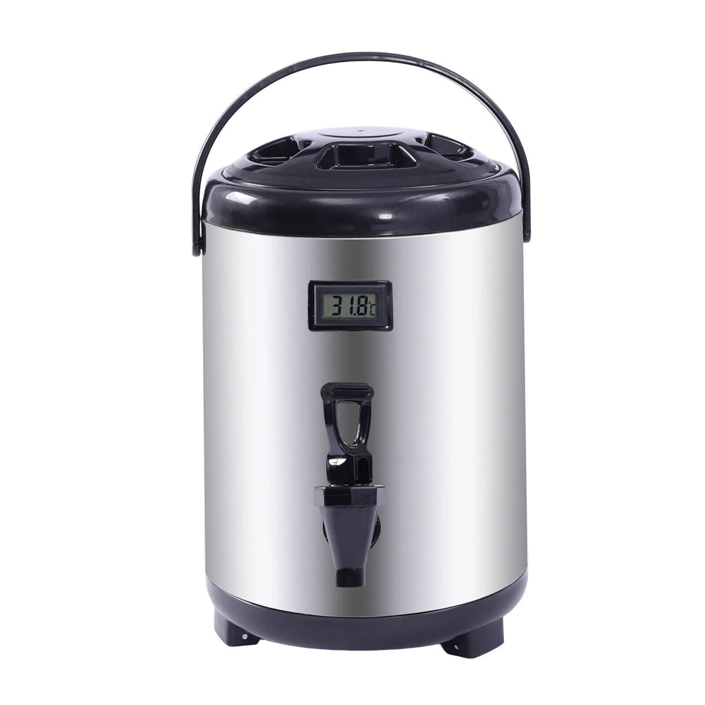 8L Stainless Steel Insulated Beverage Dispenser with Spigot O4266