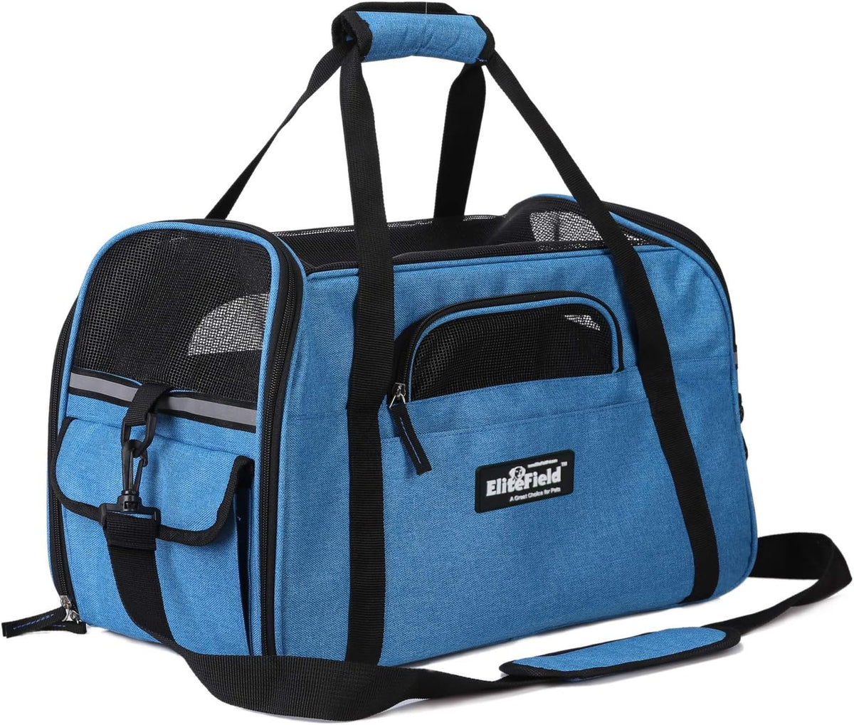 Soft Sided Pet Carrier, Medium, Sky Blue, Pack of 2 M30698