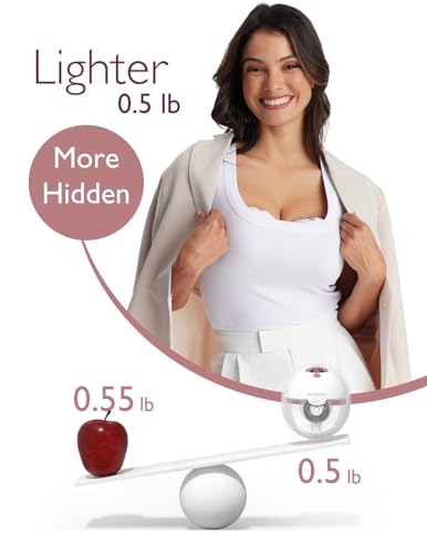 24mm 2-Pack Quill Gray Hands-Free Wearable Breast Pump A9922