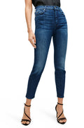 High-Waist Ankle Skinny in Dark Indigo Q71612