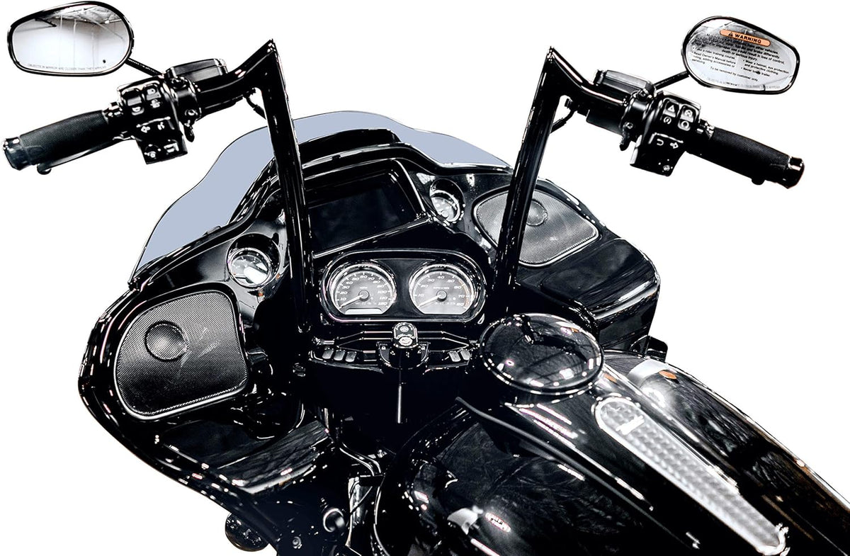 1 1/4 Inch 14 Inch Rise Gloss Black Ape Hanger Handlebars X298108