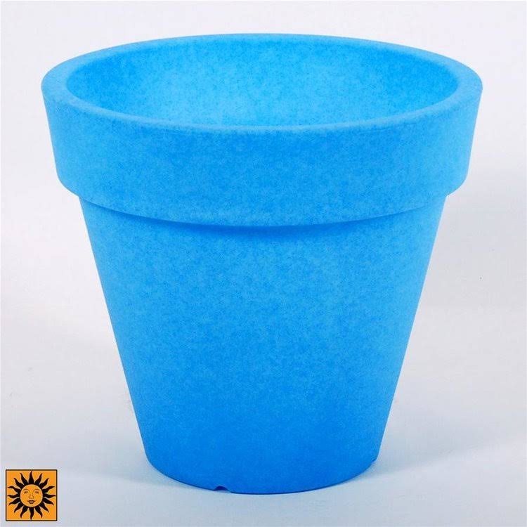 Blue Plastic Pot Planter V9967
